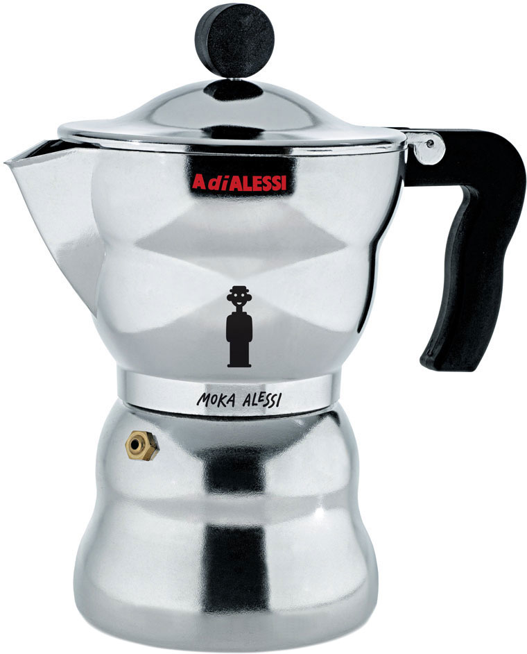 Alessi Moka Espresso Coffee Maker AAM33 by Alessandro Mendini