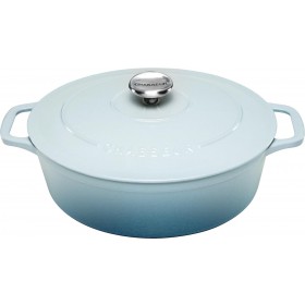 Chasseur Oval French Oven 27cm/4L Duck Egg Blue