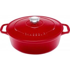 Chasseur Oval French Oven 27cm/4L Federation Red