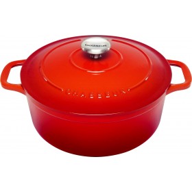Chasseur Round French Oven 26cm/5L Inferno Red