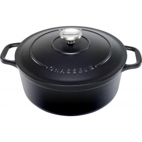 Chasseur Round French Oven 26cm/5L Matte Black