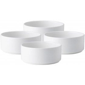 Noritake Stax Cereal Bowl 15cm Set of 4 White