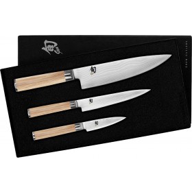 Shun Classic White 3pc Chef's Knife Set