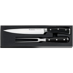 Wüsthof Classic Ikon Carving Knife & Fork 2pc Set