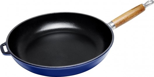 Chasseur Frypan 28cm French Blue Cast Iron Frying Pan