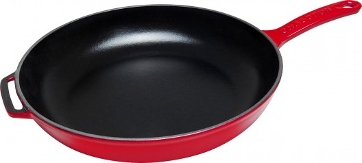 Chasseur Frypan with Cast Handle 28cm Federation Red Cast Iron Skillet