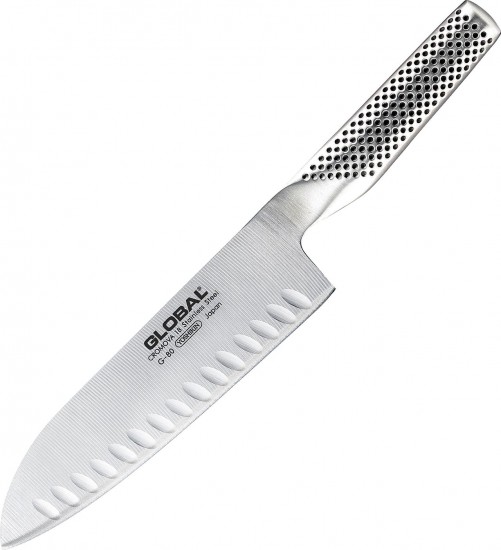 Global Fluted Santoku Knife 18cm G-80