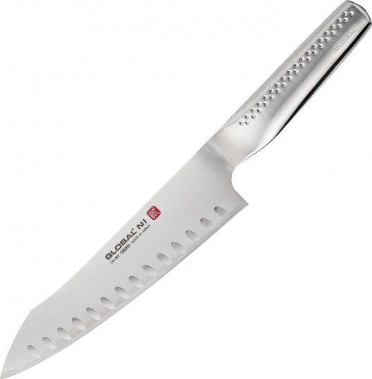 Global Ni Fluted Oriental Cook's Knife 20cm GN-002