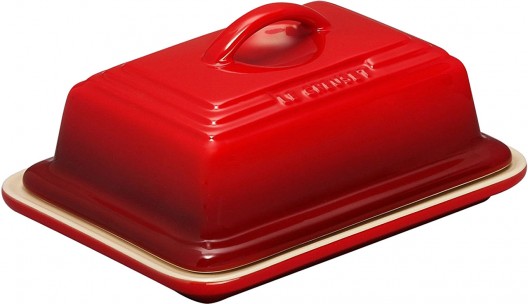 Le Creuset Stoneware Butter Dish Cerise Red