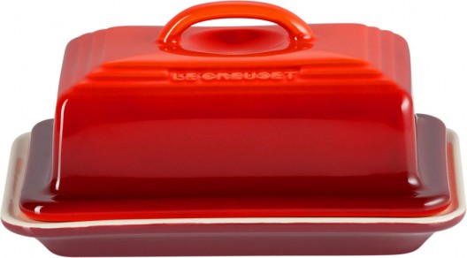 Le Creuset Stoneware Butter Dish Cerise Red