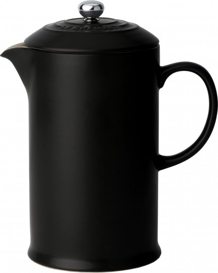 Le Creuset Stoneware Coffee Press Plunger 750mL Satin Black