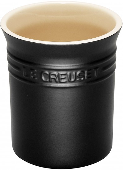 Le Creuset Stoneware Small Utensil Jar 1.1L Satin Black