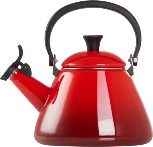 Le Creuset Kone Stovetop Kettle 1.6L Cerise Red with Whistle