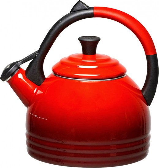 Le Creuset Peruh Stovetop Kettle Cerise Red with Whistle