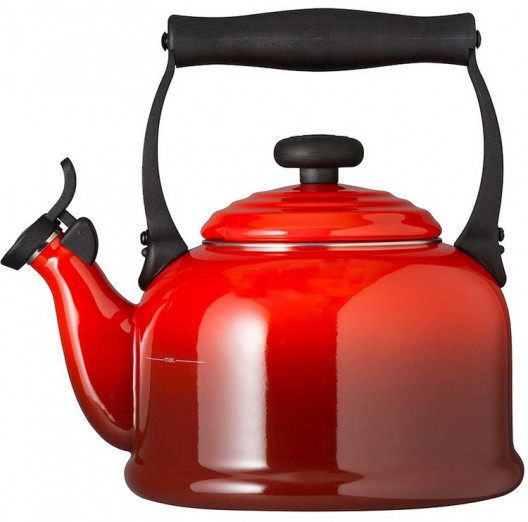Le Creuset Traditional Stovetop Kettle Cerise Red with Whistle