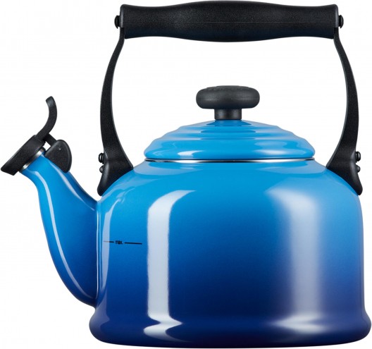 Le Creuset Traditional Stovetop Kettle 2.1L Azure Blue with Whistle