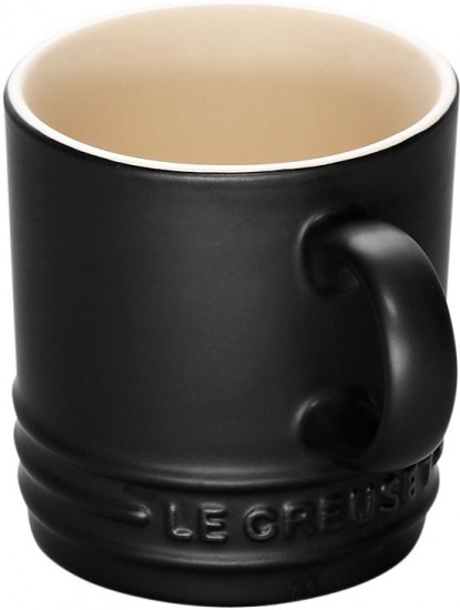 Le Creuset Stoneware Espresso/Babyccino Mug 100mL Satin Black