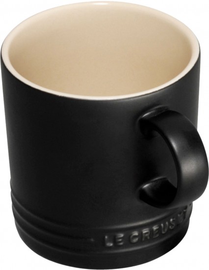 Le Creuset Stoneware Cappuccino Mug 200mL Satin Black