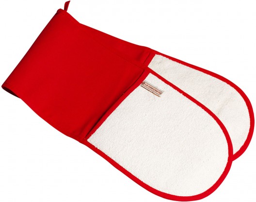 Le Creuset Double Oven Glove Cerise Red