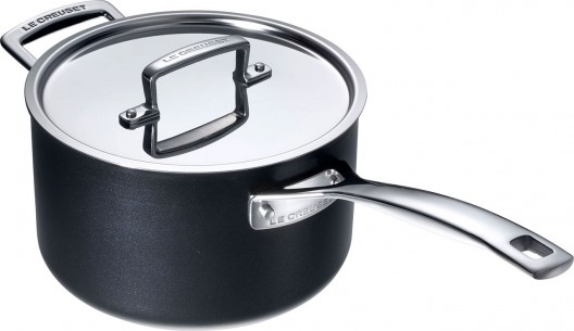 Le Creuset Professional Hard Anodised Saucepan 20cm with Lid