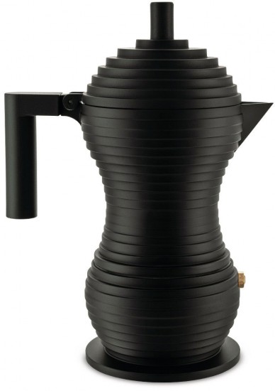 Alessi Pulcina Espresso Coffee Maker 3 Cups Matte Black MDL02/3 BB