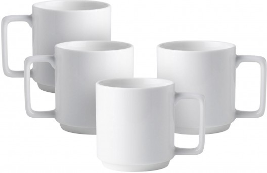 Noritake Stax Mug 450mL Set of 4 White