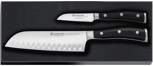 Wüsthof Classic Ikon 2-piece Santoku Knife Set