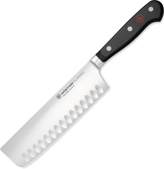Wüsthof Classic Scalloped Nakiri Knife 17cm
