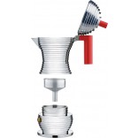 Alessi Pulcina Espresso Coffee Maker 3 Cups Red MDL02/3 R