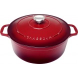Chasseur 28cm Round French Oven Bordeaux Red 6.3L Casserole Cast Iron