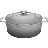Chasseur 26cm Round French Oven Celestial Grey 5L Casserole Cast Iron