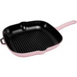 Chasseur Square Grill Pan 25cm Cherry Blossom Pink Cast Iron