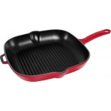 Chasseur Square Grill Pan 25cm Federation Red Cast Iron