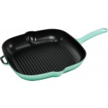 Chasseur Square Grill Pan 25cm Peppermint Cast Iron