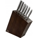 Global Kyoto 7pc Knife Block Set Stained Ash 79654