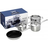 Le Creuset 3-Ply Stainless Steel 4-piece Cookware Set