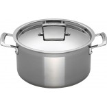 1 x Le Creuset 3-Ply Stainless Steel Deep Casserole 20cm with Lid (4.0L)