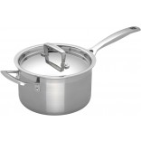 1 x Le Creuset 3-Ply Stainless Steel Saucepan 18cm with Lid (2.8L)
