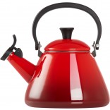 Le Creuset Kone Stovetop Kettle 1.6L Cerise Red with Whistle
