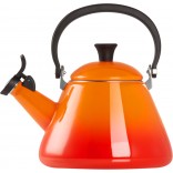 Le Creuset Kone Stovetop Kettle 1.6L Volcanic with Whistle