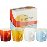 Le Creuset Elements Stoneware Mugs 350mL Gift Set of 4