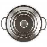Le Creuset Signature Stainless Steel Low Round Casserole Rondeau 26cm/4.3L with Lid