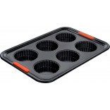 Le Creuset 6 Cup Fluted Tart Tray 33cm Toughened Non-Stick