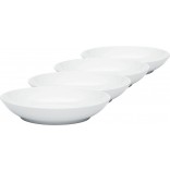 Noritake WoW Dune Pasta Bowl Set of 4 White on White