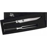 Shun Classic 2-Piece Carving Knife and Fork Set DMS200