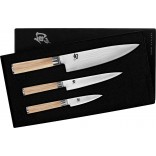 Shun Classic White 3pc Chef's Knife Set DMS300W