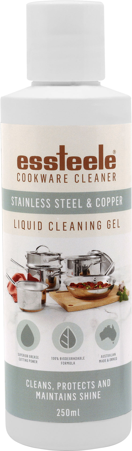 Essteele Liquid Cleaning Gel 250mL for Stainless Steel & Copper Cookware 601150