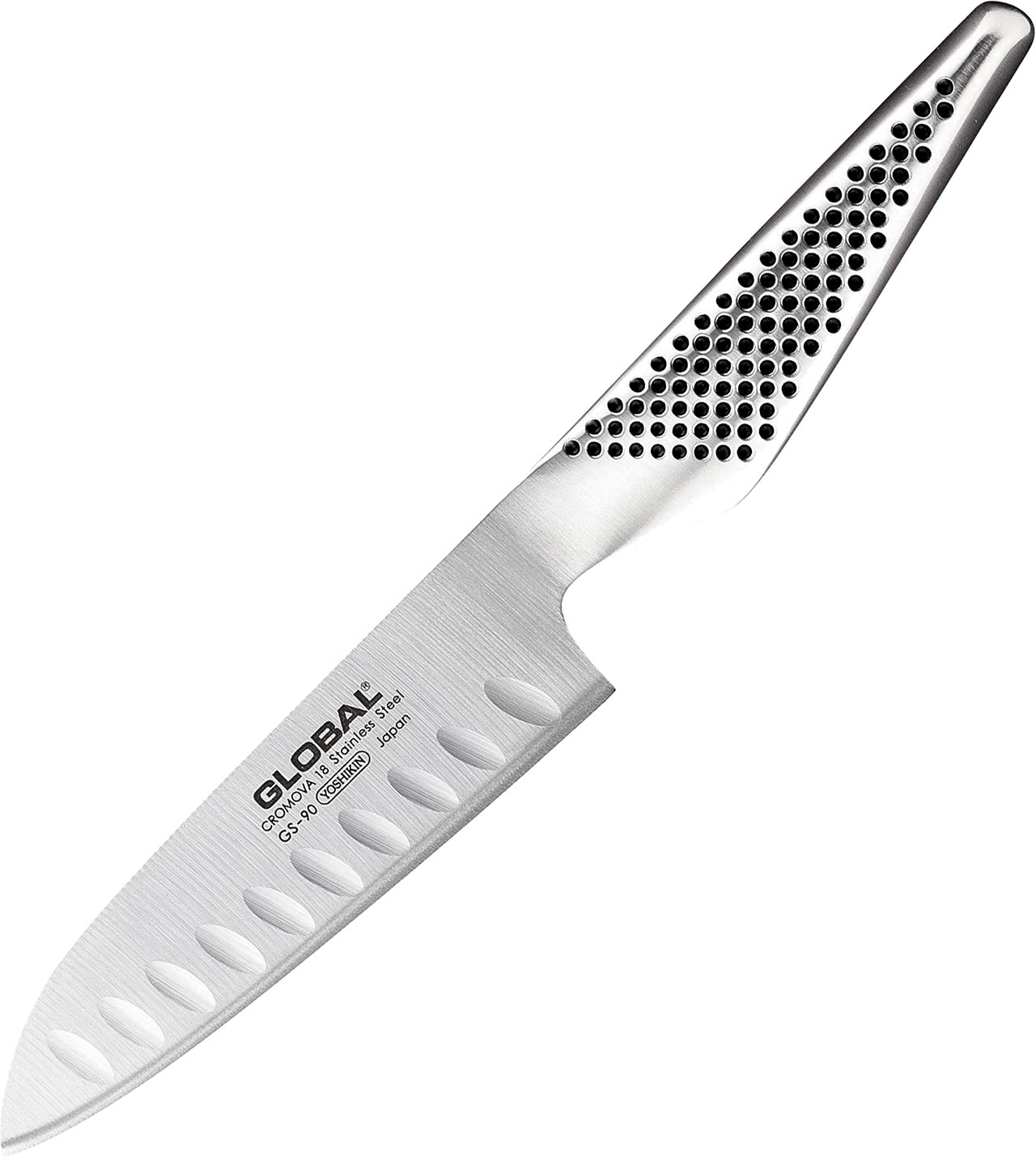 Global Fluted Santoku Knife 13cm GS-90