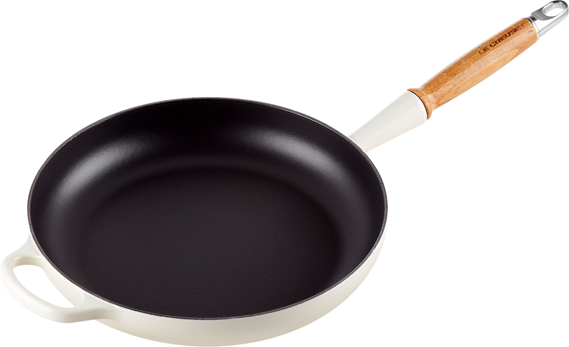 Le Creuset Signature Cast Iron Frying Pan with Wooden Handle