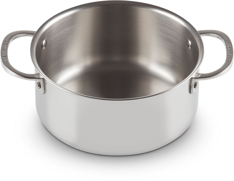 Le Creuset Signature Stainless Steel Casserole 20cm/3L with Lid